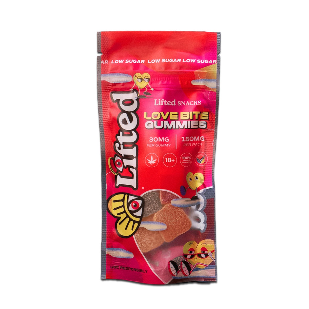 Lifted Love Bite Gummies (Low Sugar) (150mg)